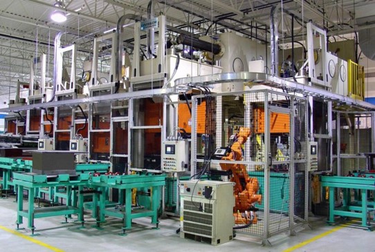 Linear Automation turn-key solution highlighting press-to-press technology.
