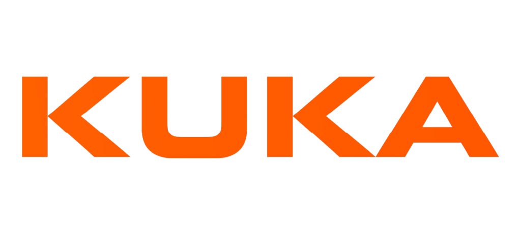An image of Kuka's logo; a robotics manufacturer.